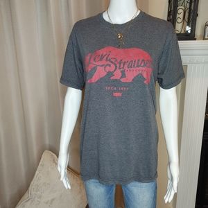 LEVI'S Men's Relaxed Fit Short-Sleeve Crewneck Logo Graphic T-Shirt M